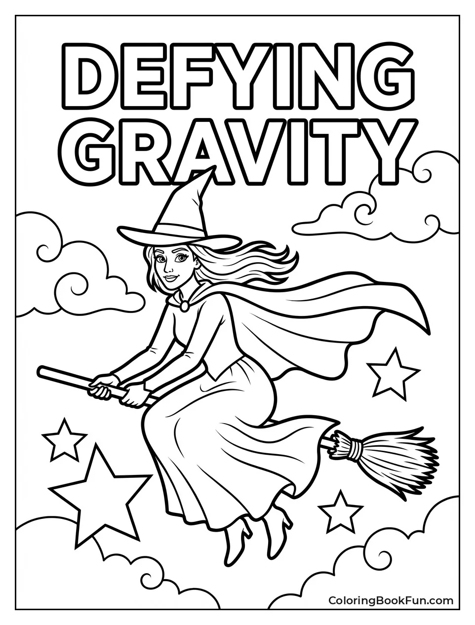 Elphaba Flies on Broom