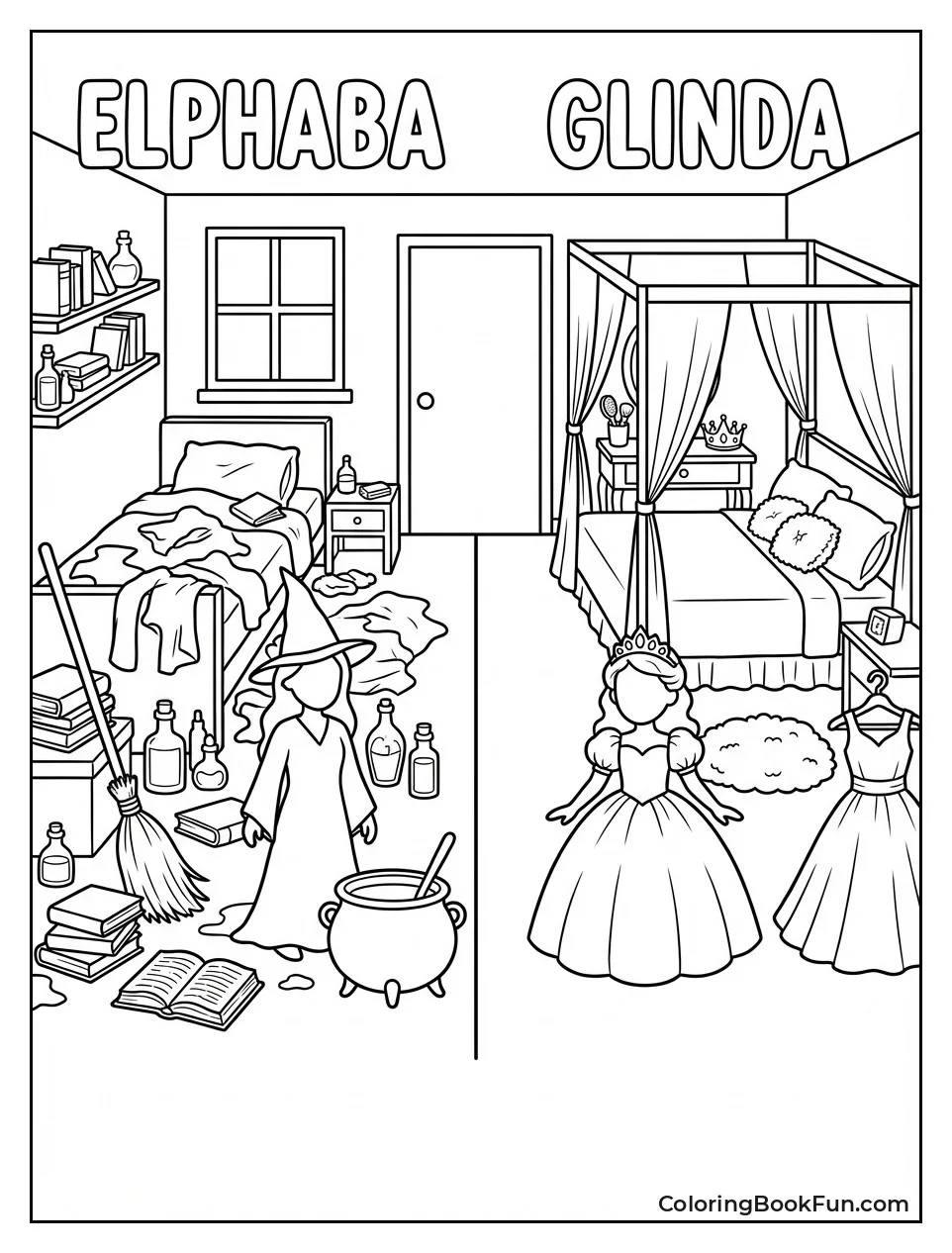 Messy Pink Dorm Room