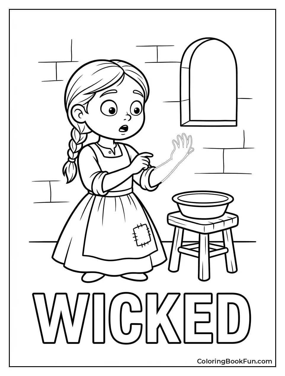 Elphaba Discovers Green Skin