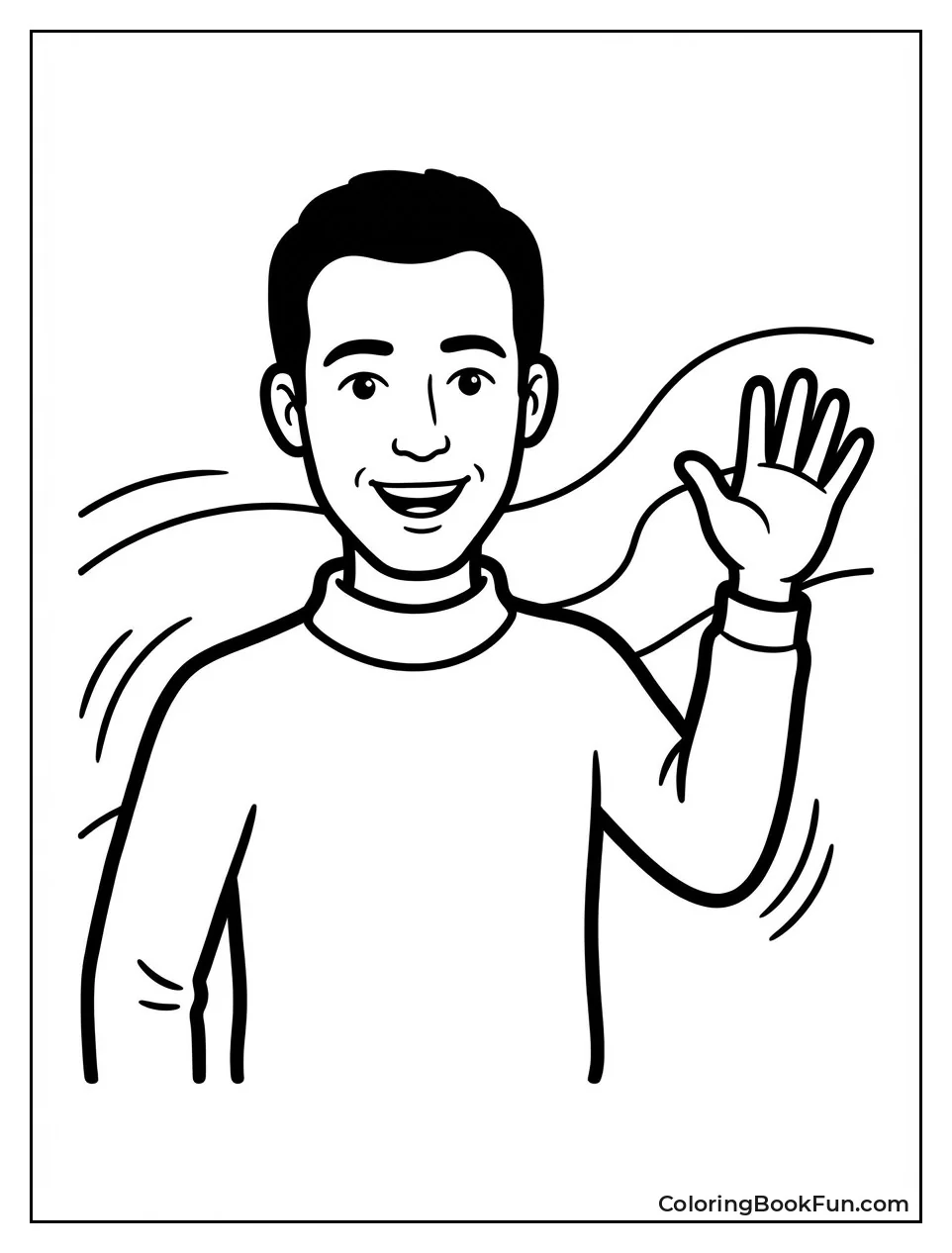 Anthony Waves in Blue Shirt