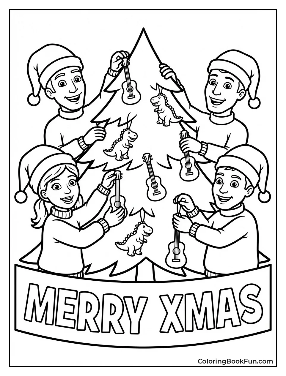 Wiggles Decorate Christmas Tree