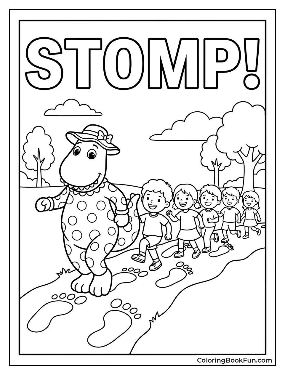 Dorothy Stomps with Kids