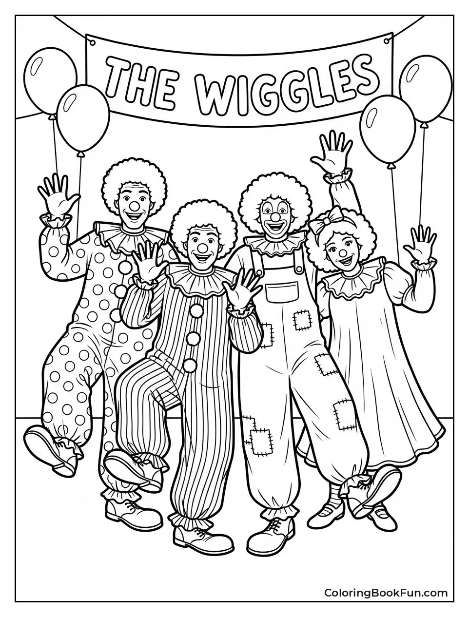 Wiggles Dress as Clowns