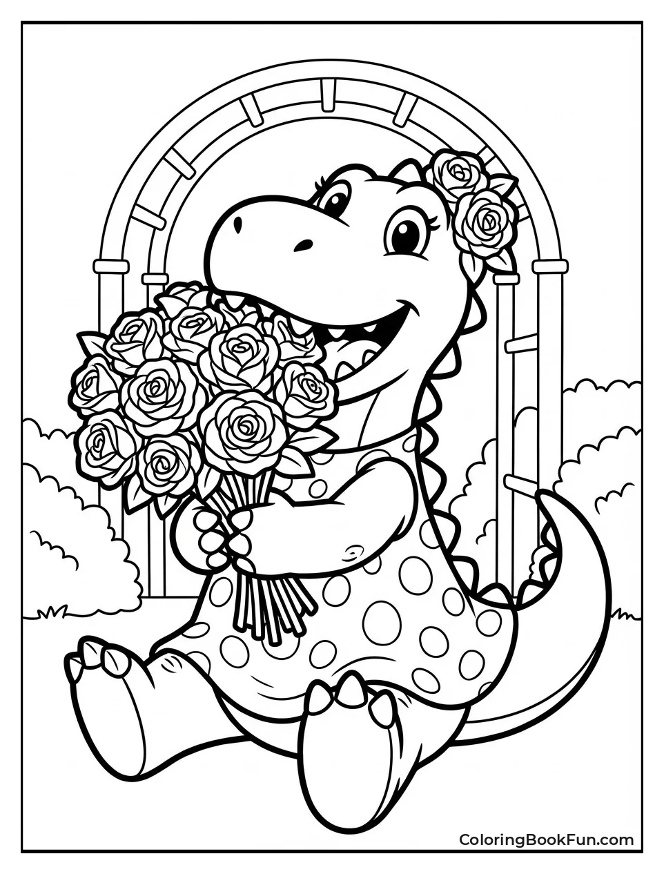 Dorothy Eats Bunch Roses