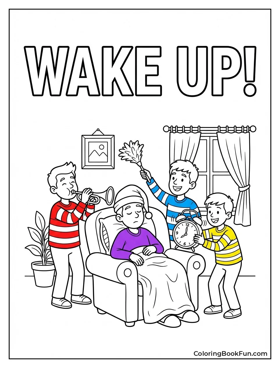 Lachy Naps in Armchair