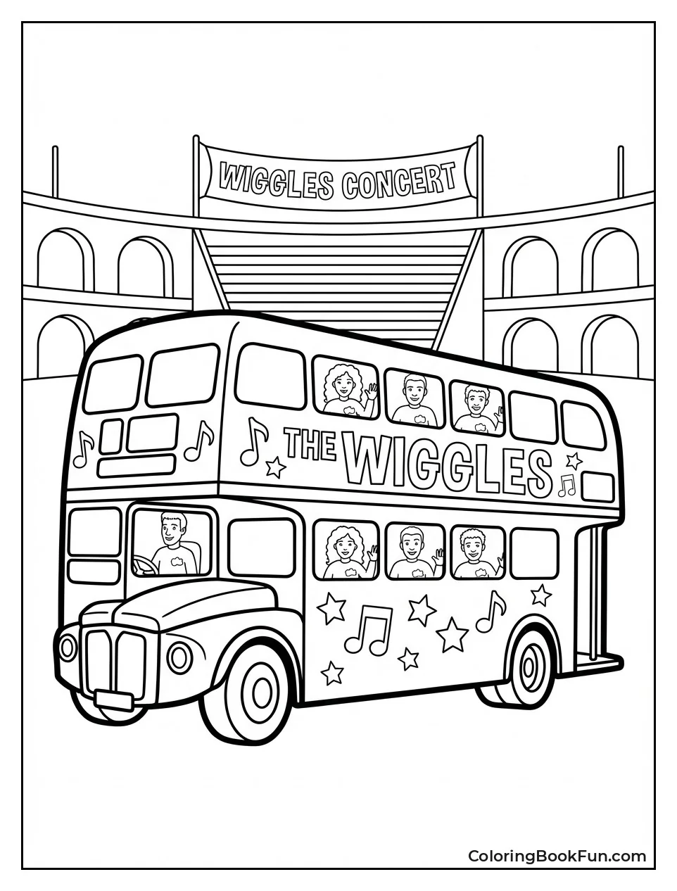 Wiggles Tour Bus Parked