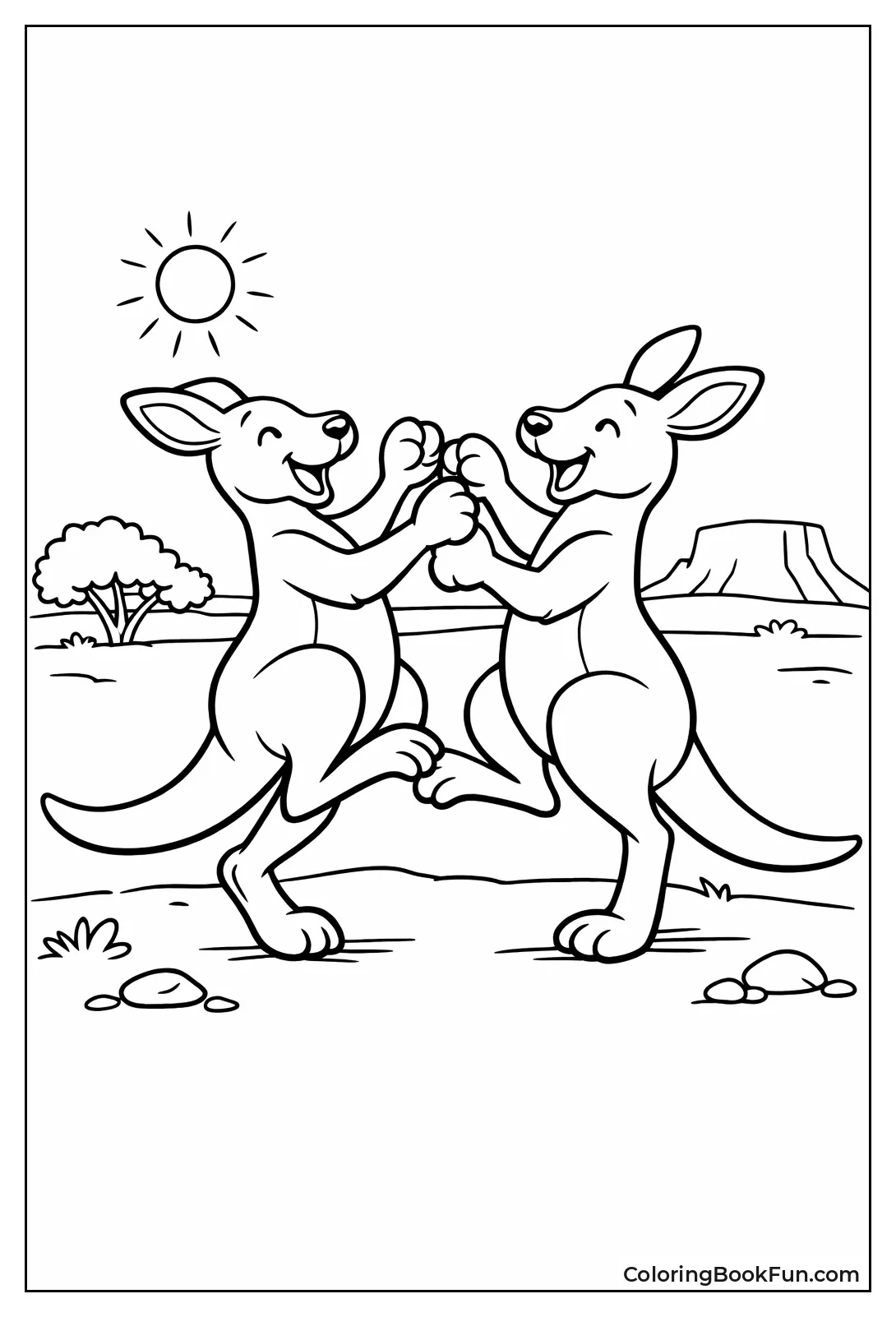 Kangaroos Box in Outback