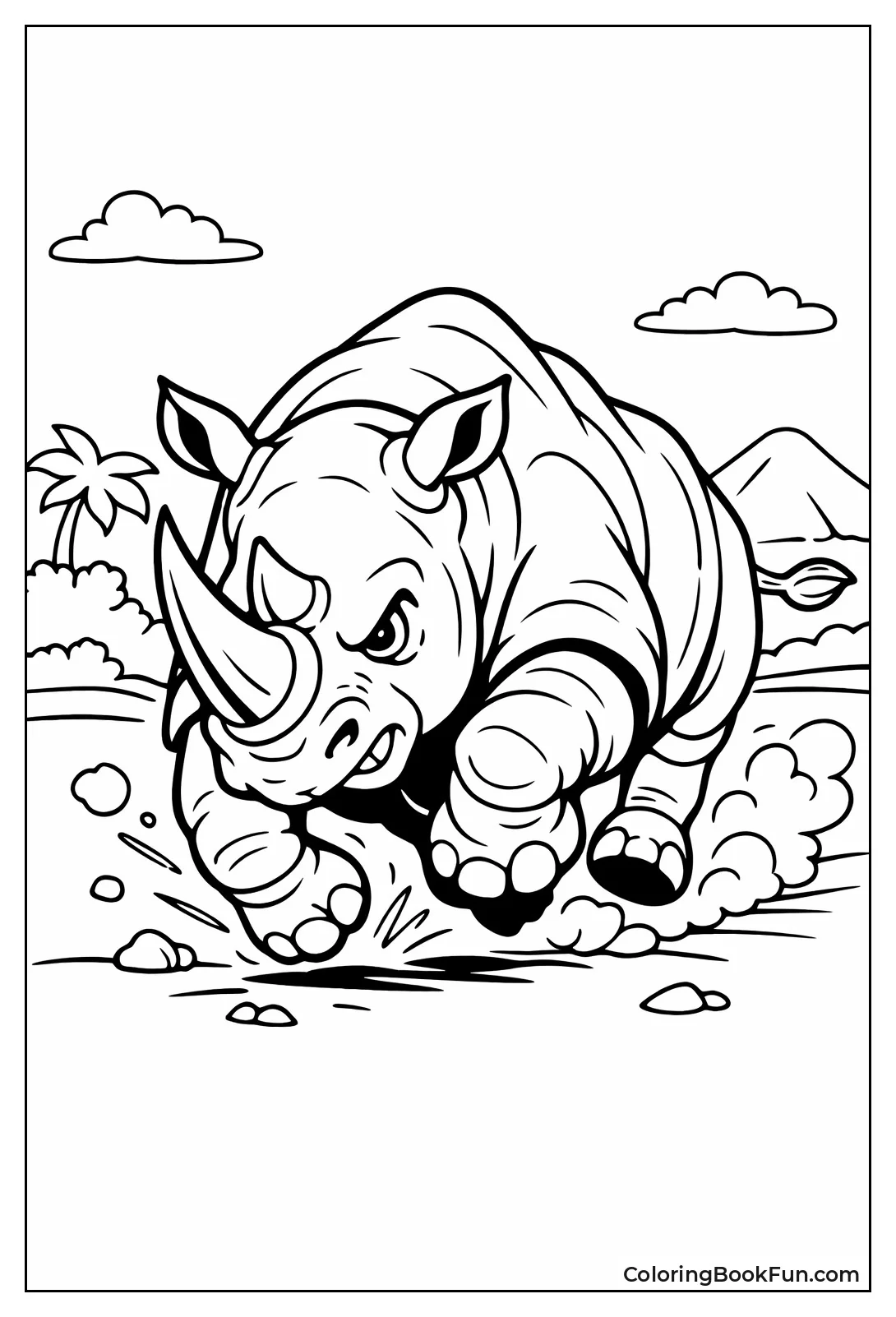 Rhino Charges with Horn