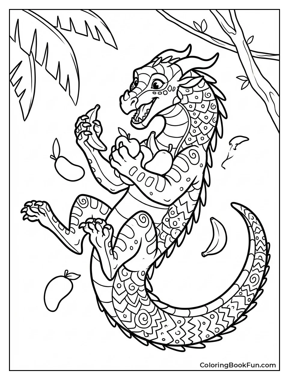 Kinkajou Bounces with Fruit