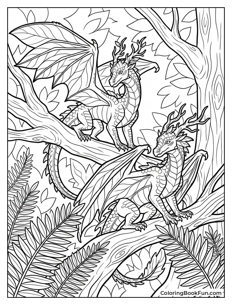 LeafWing Dragon on Branch