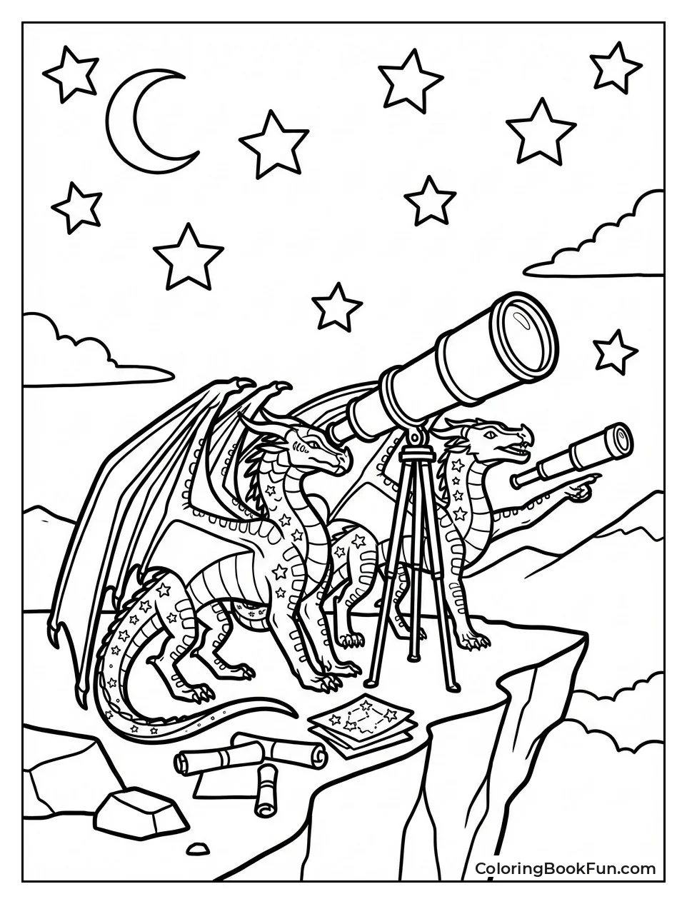 NightWings Watch Stars with Telescopes