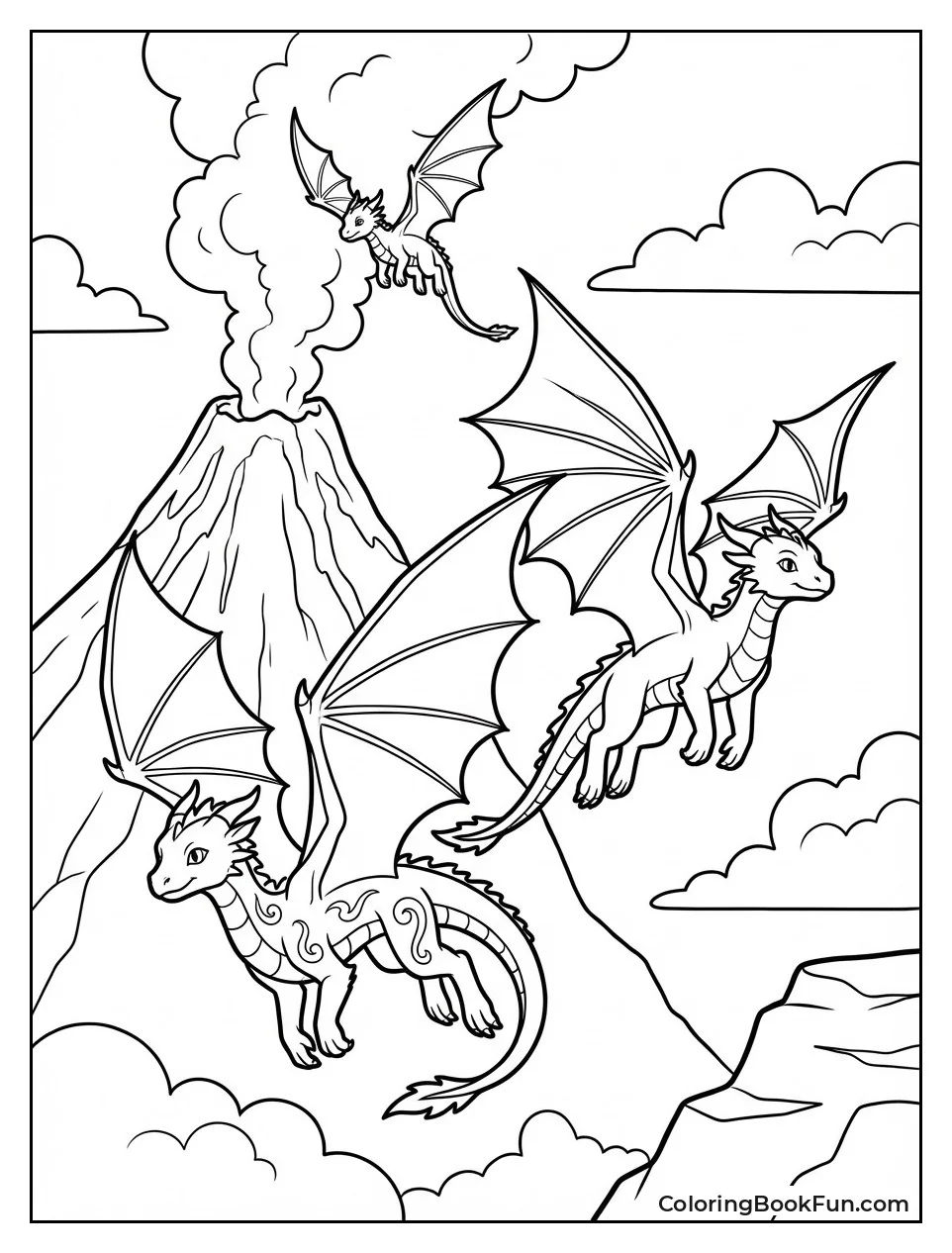 Friends Escape NightWing Volcano