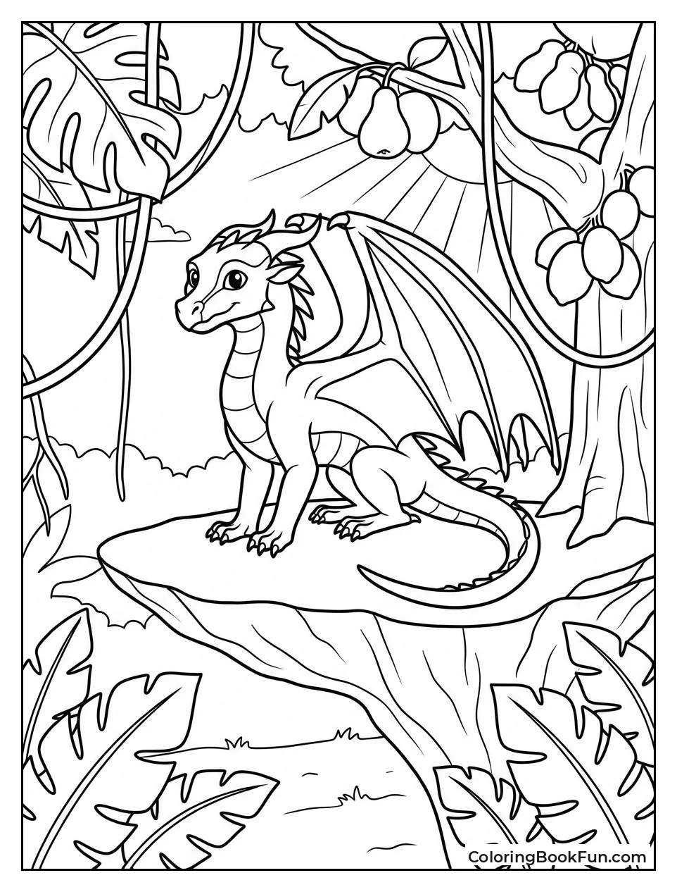 Lush Rainforest Kingdom Trees