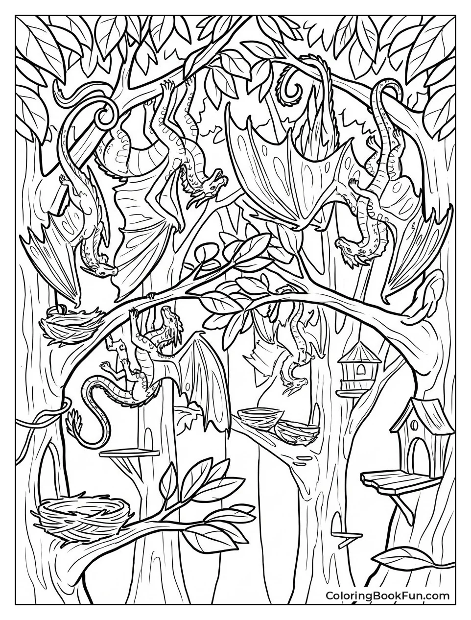 RainWings Hang in Village Trees