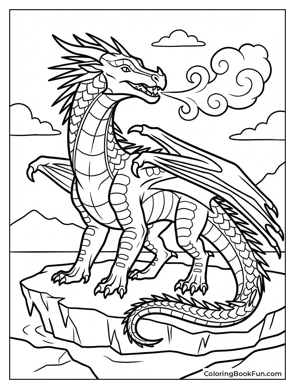 Winter Stands with Frost Breath