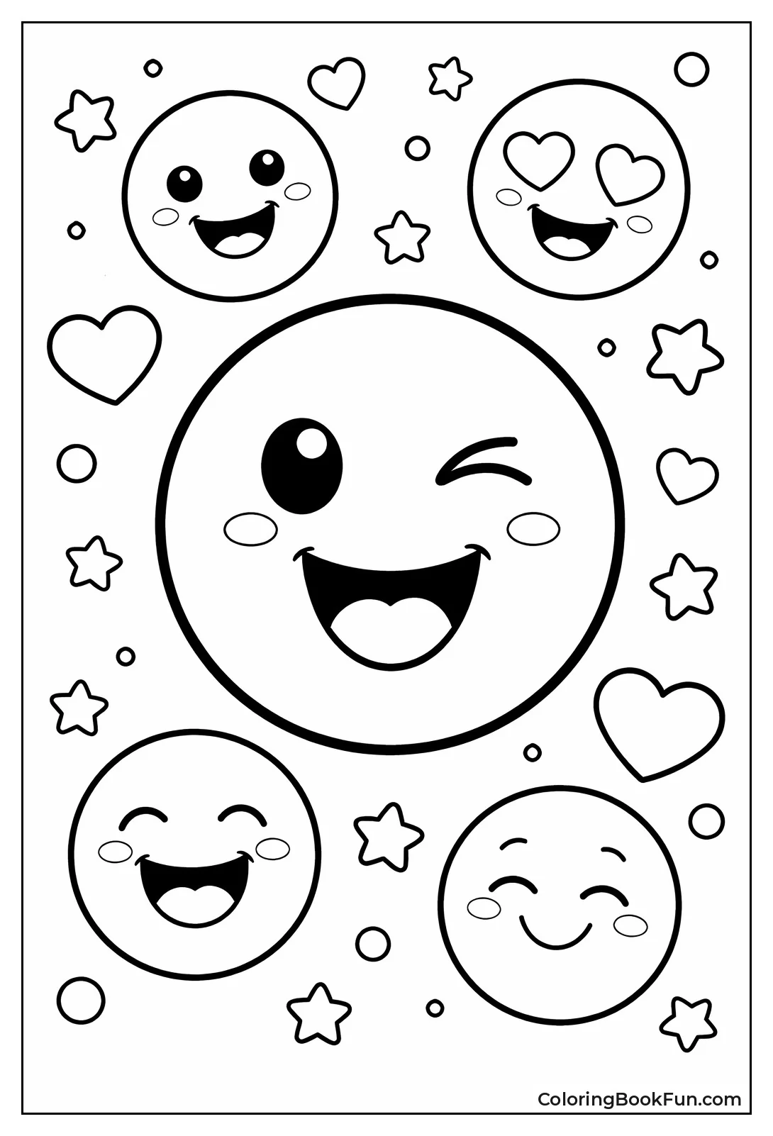 Winking Playful Smiley Face