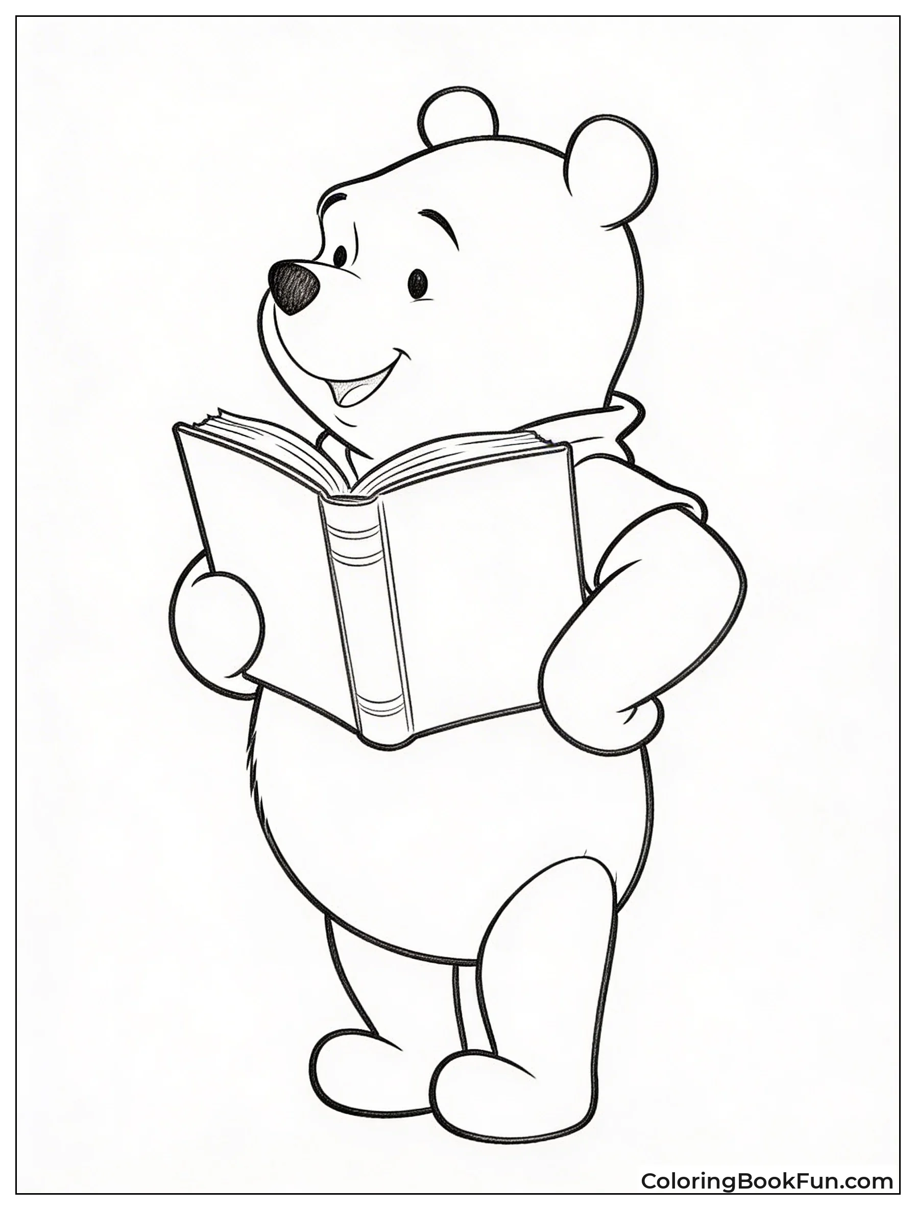 Winnie the Pooh Sits with Honey