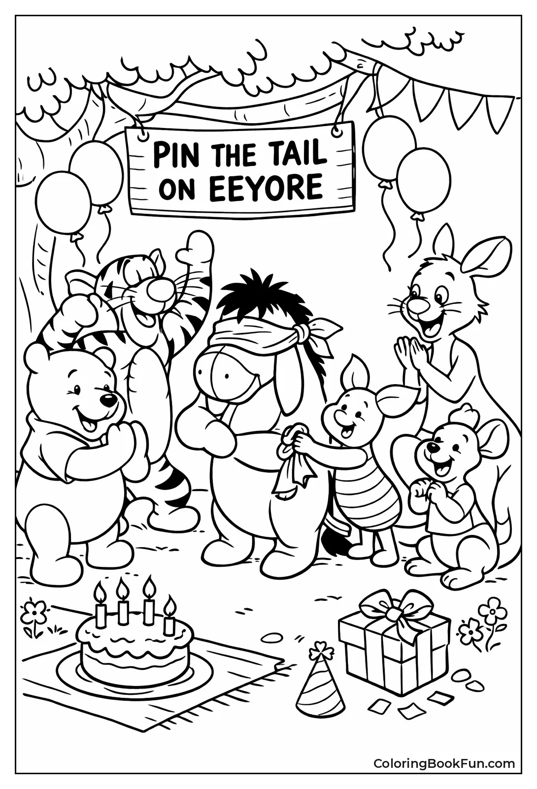 Friends Surprise Eeyore Birthday