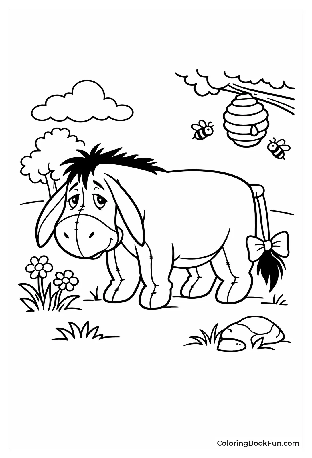 Gloomy Eeyore with Droopy Ears