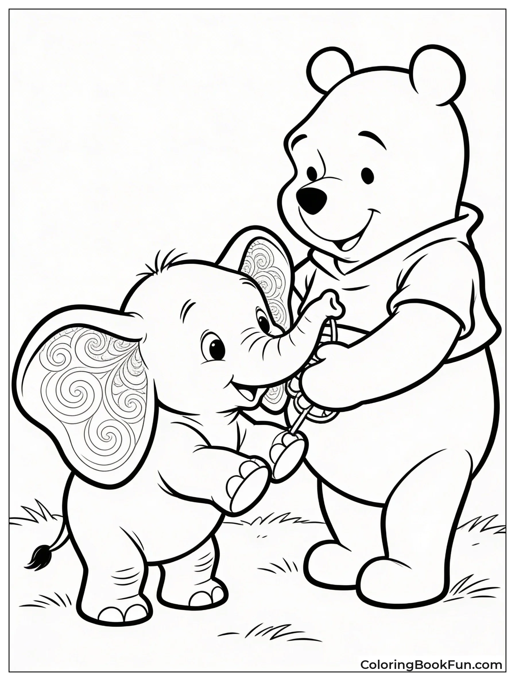 Pooh Plays with Lumpy