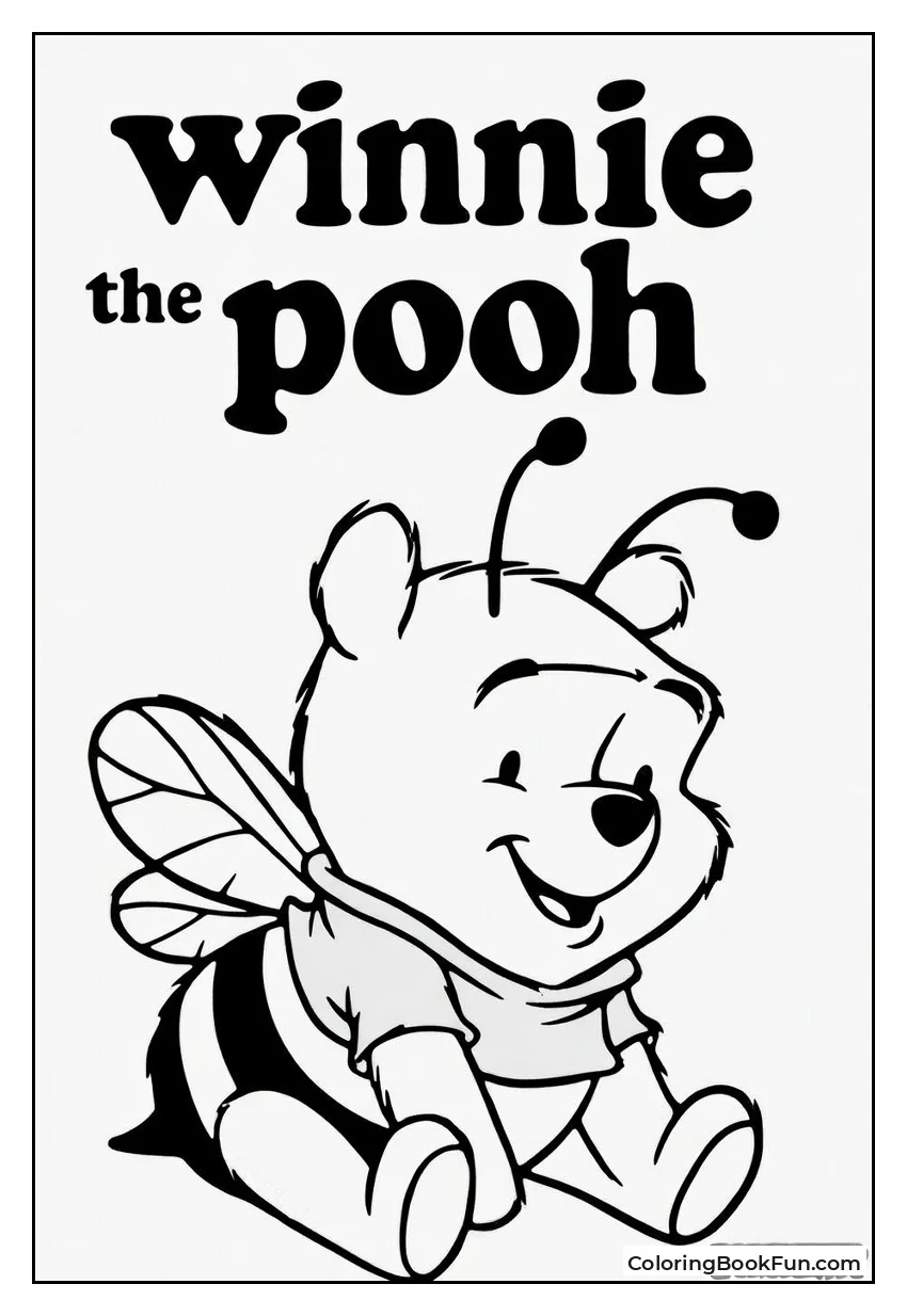 Pooh Dresses as Bee
