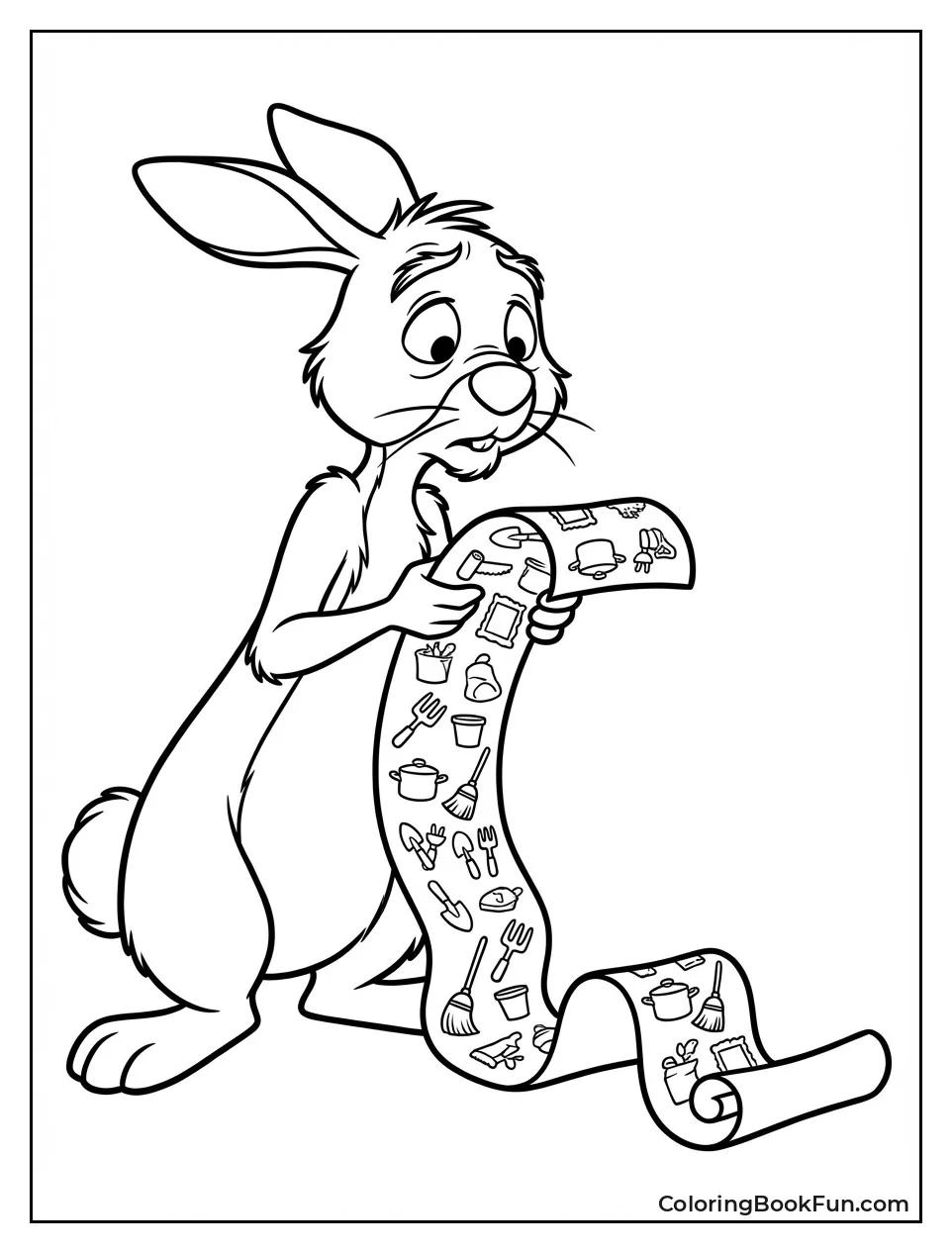 Rabbit Holds Long To-Do List