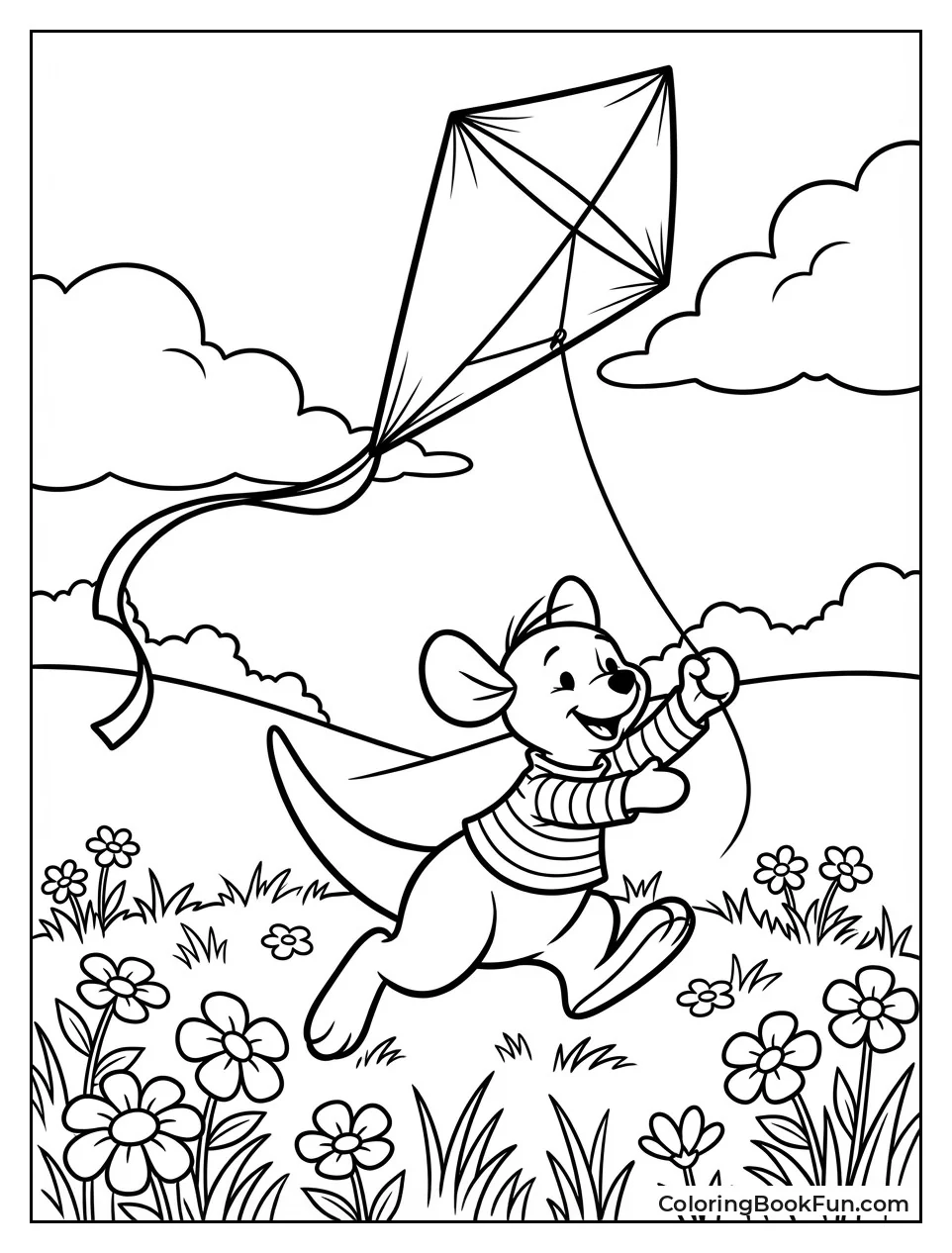 Roo Runs with Big Kite