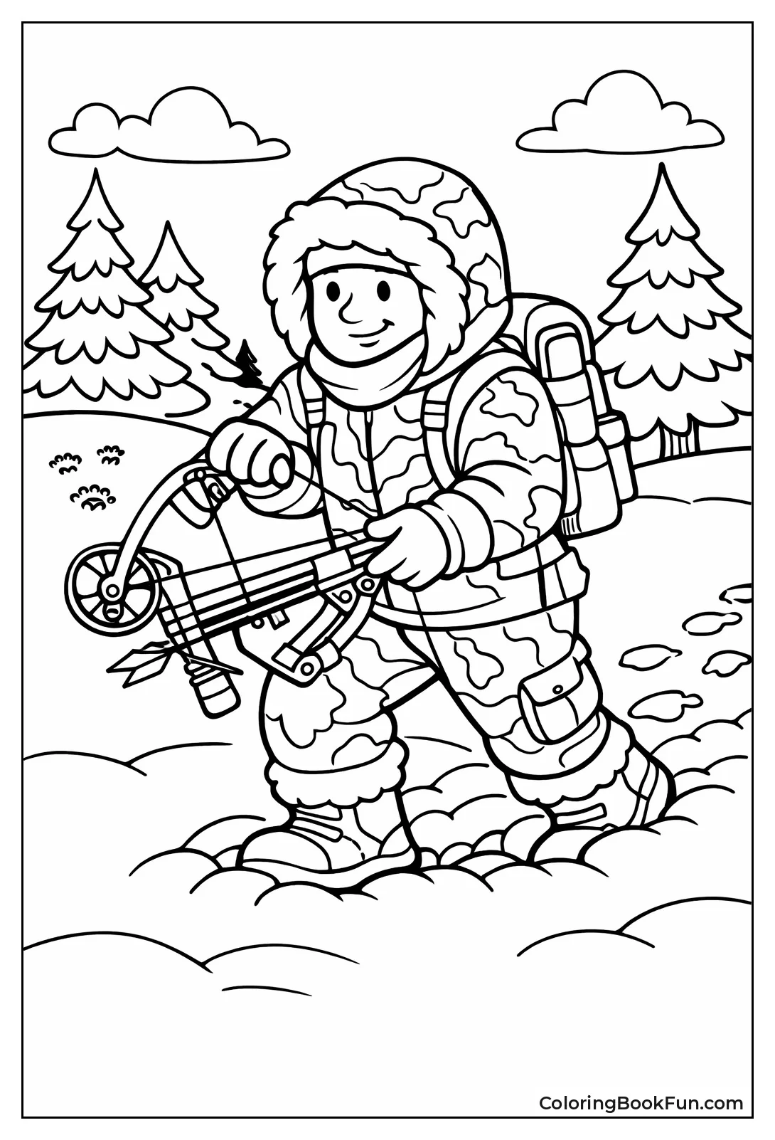 Winter Bow Hunter Tracks