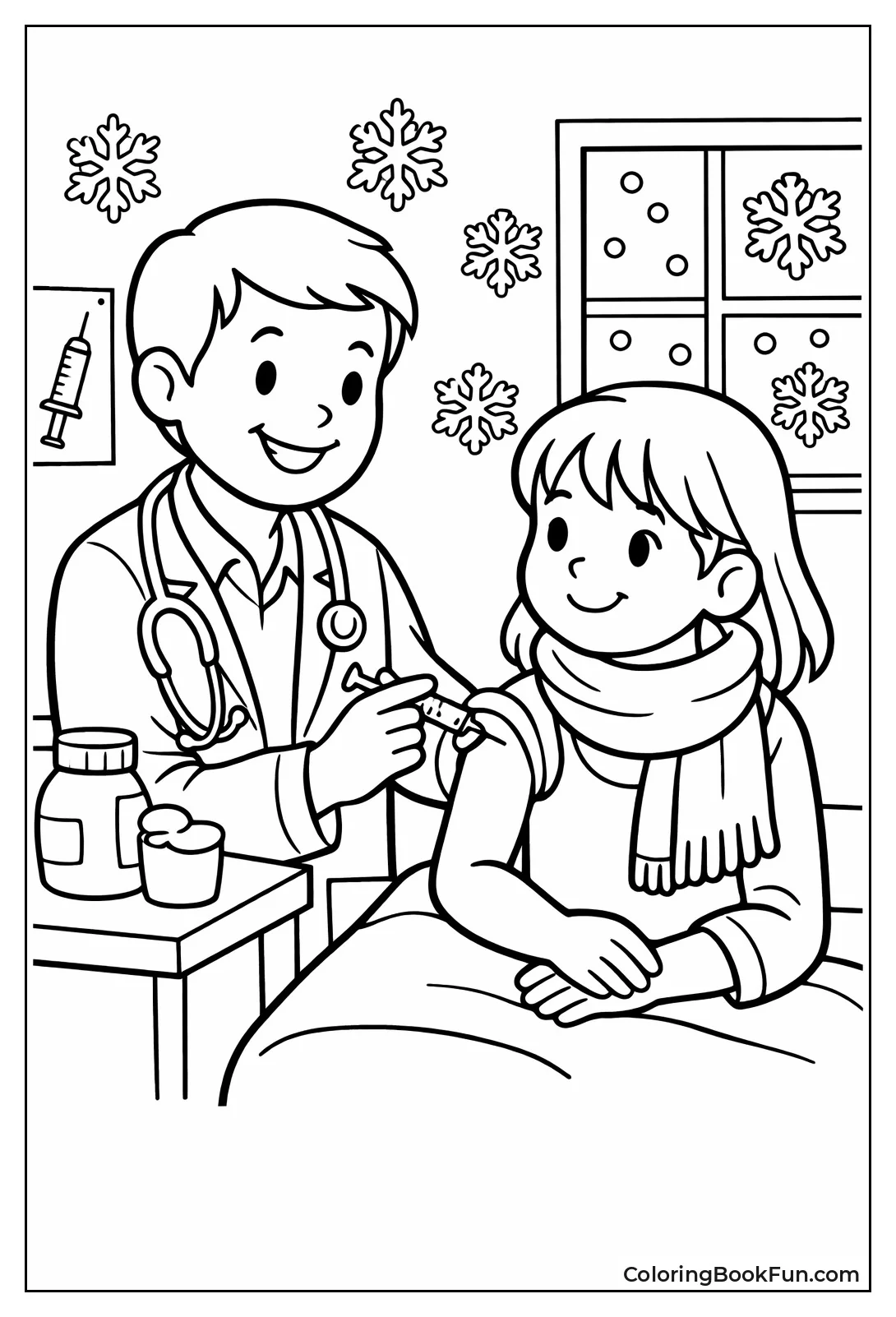 Doctor Giving Flu Shot