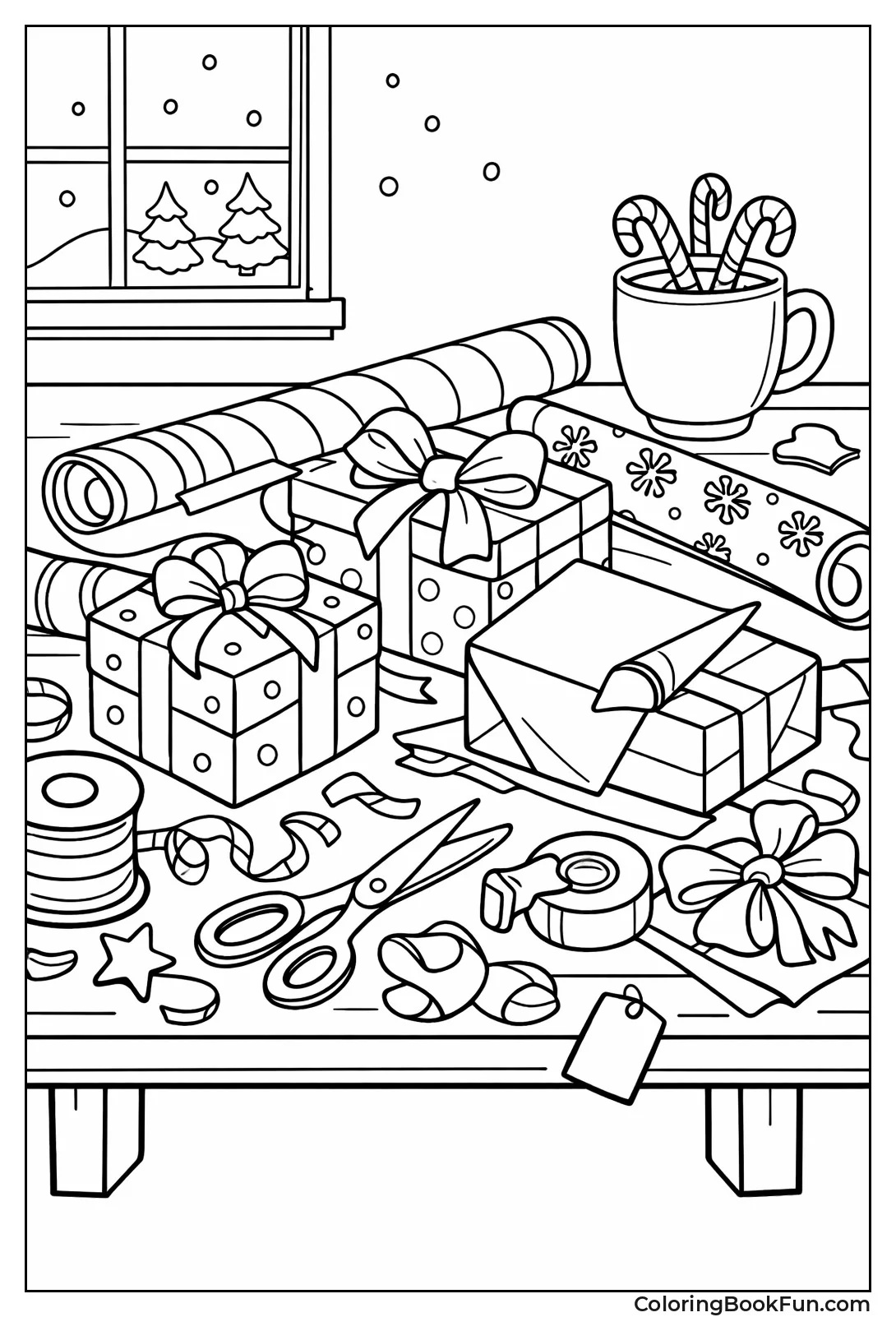 Wrapping Station Mess