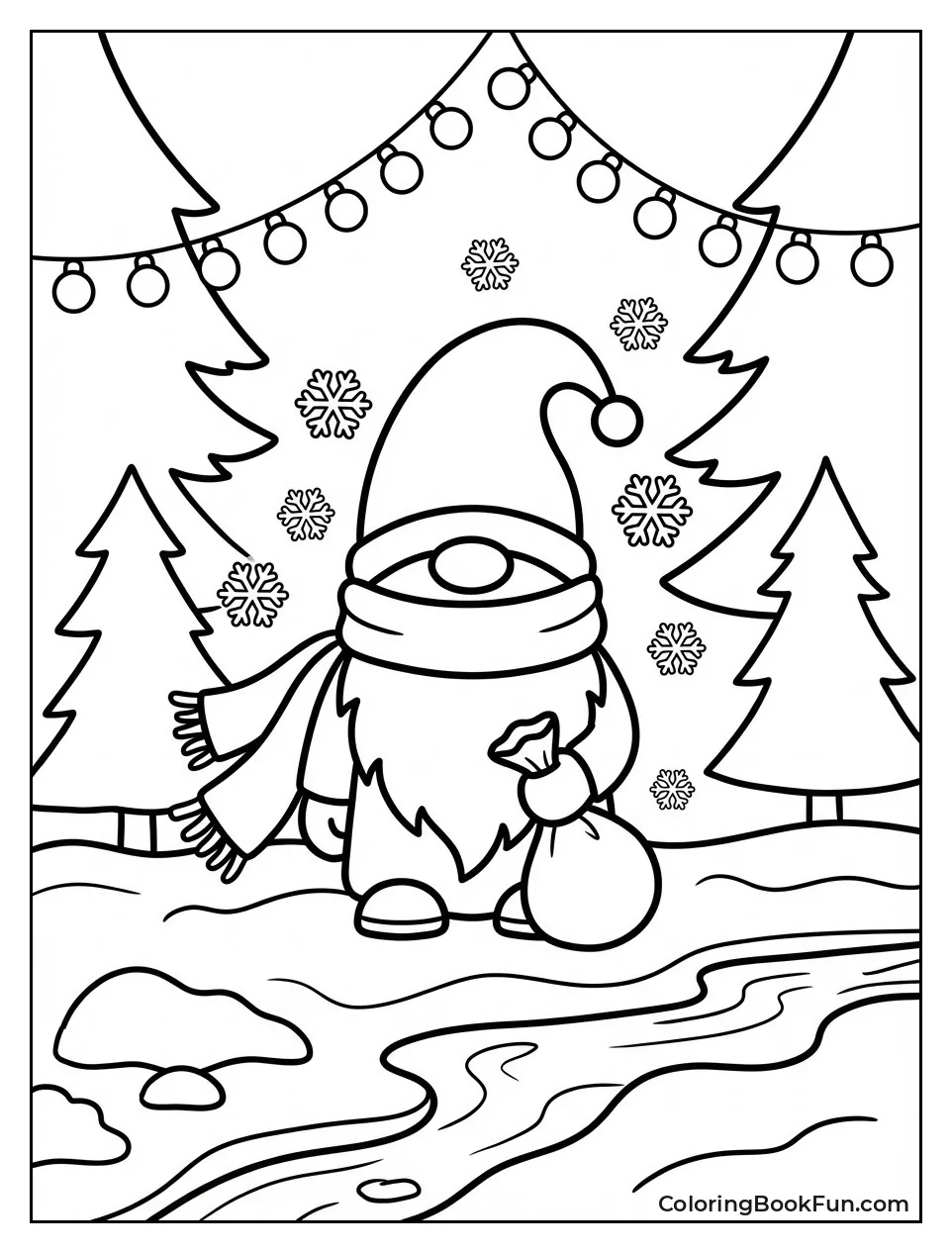 Winter Gnome in Snowy Wonderland