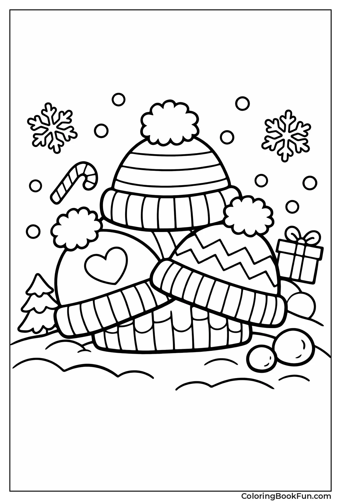 Stack of Pom-Pom Hats