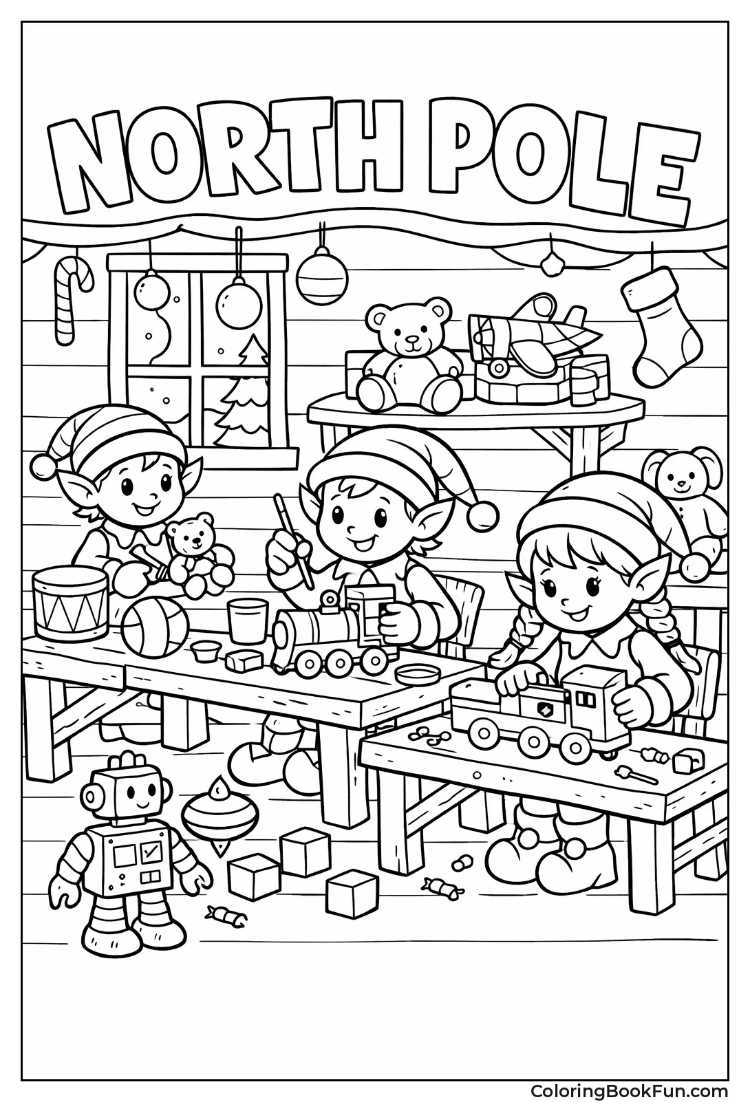 Elves Building Toys