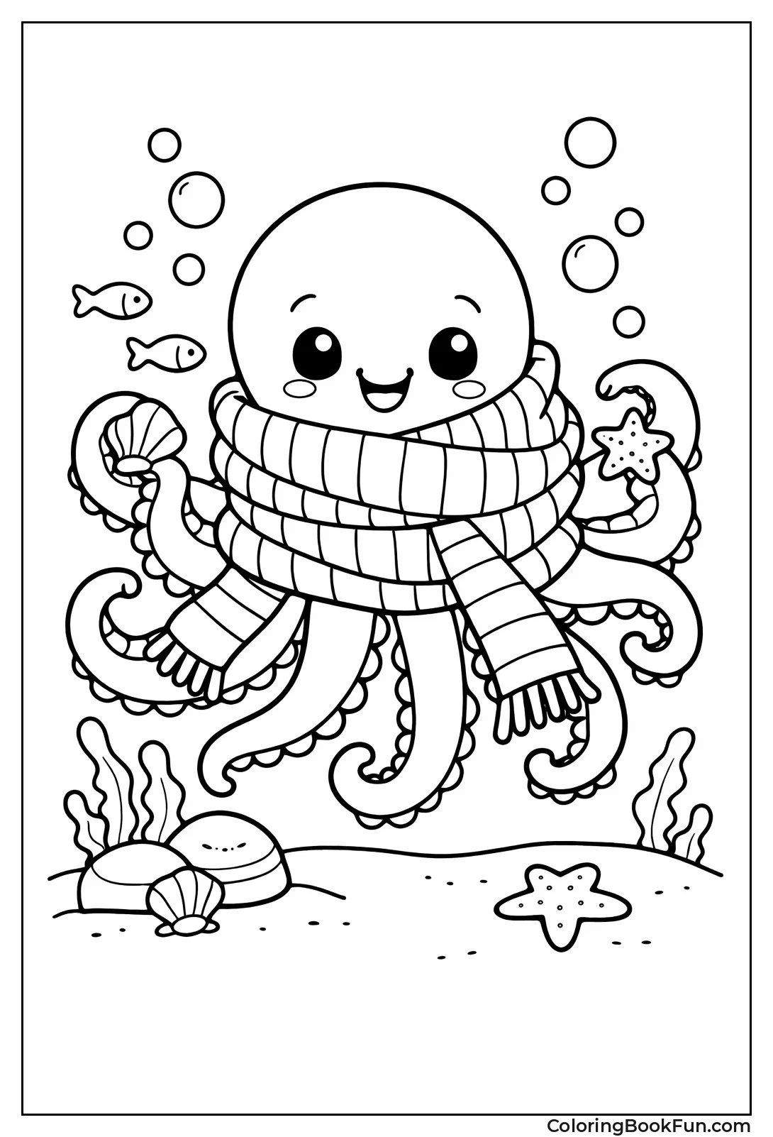 Winter Scarf Octopus