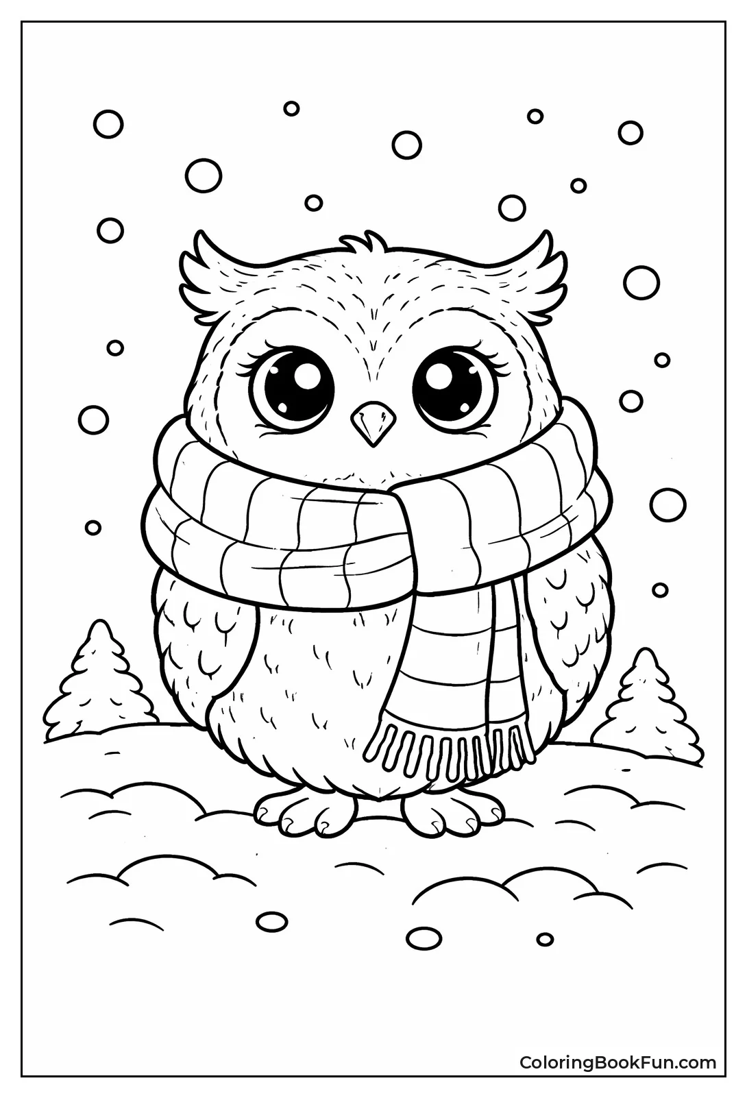 Owl Wears Warm Scarf