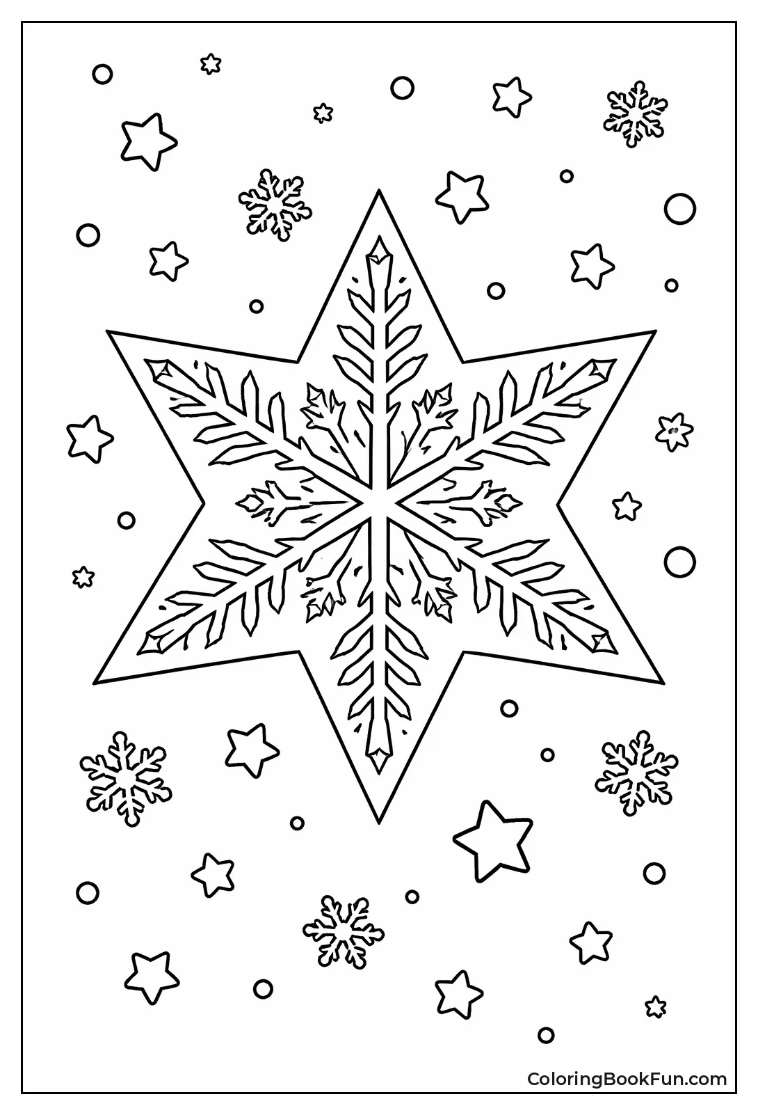 Snowflake Six-Point Star
