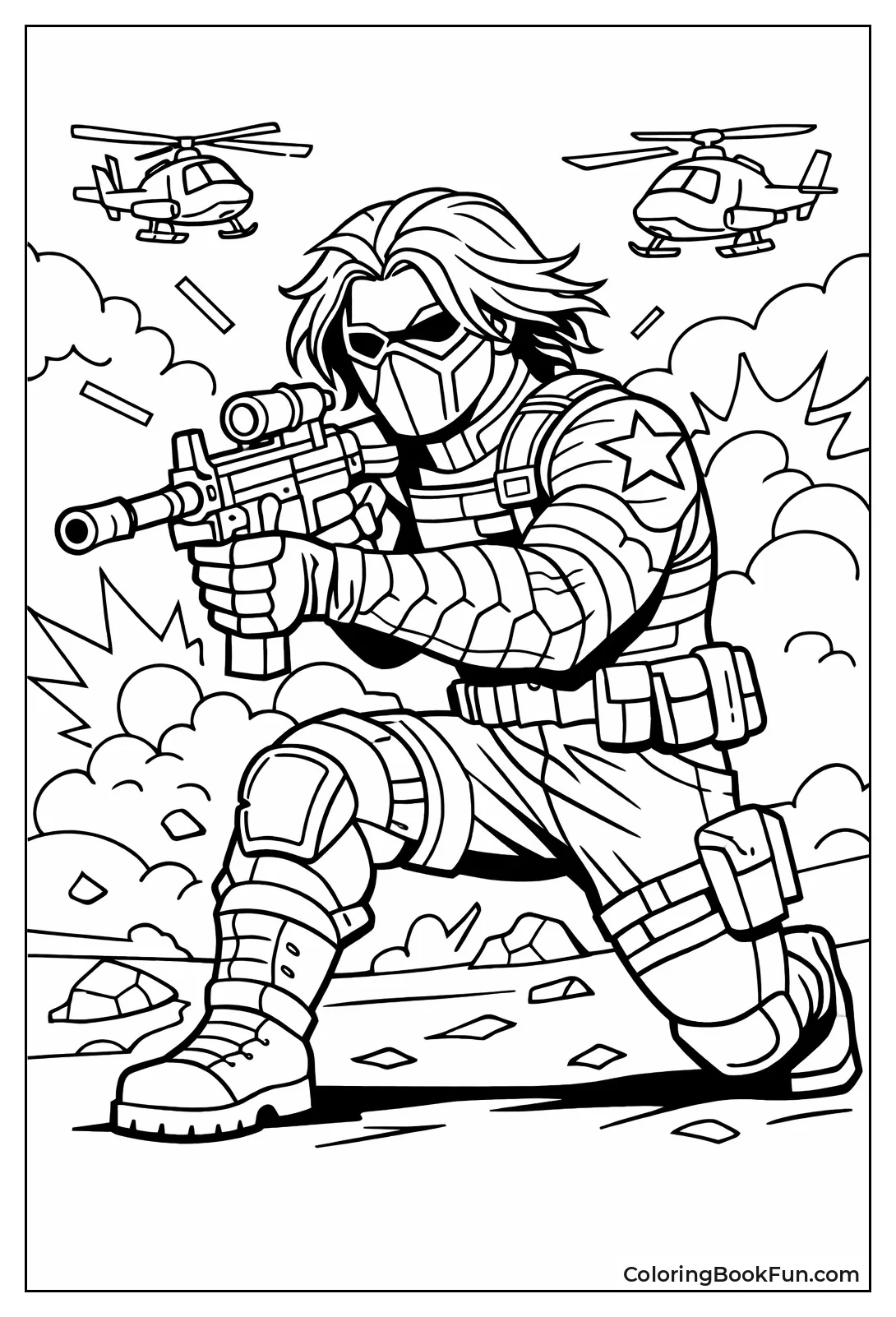 Winter Soldier Flexes Arm