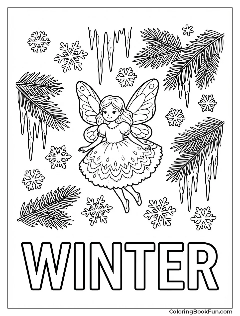 Fairy in Winter Wonderland