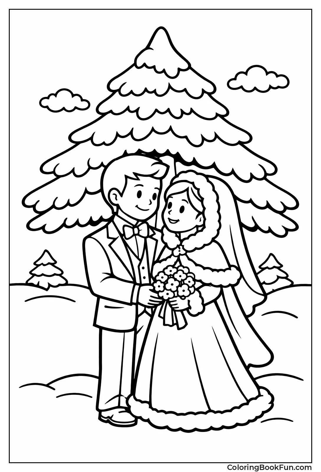 Winter Wedding Couple