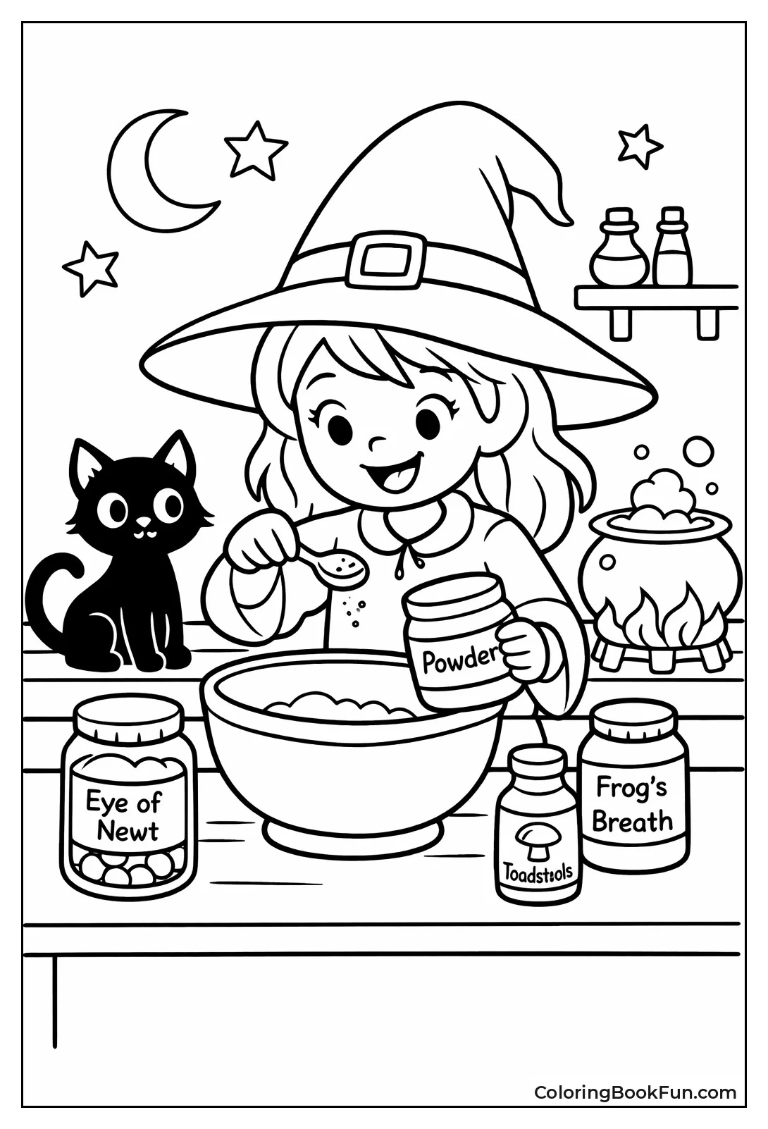 Witch Measuring Spell Ingredients