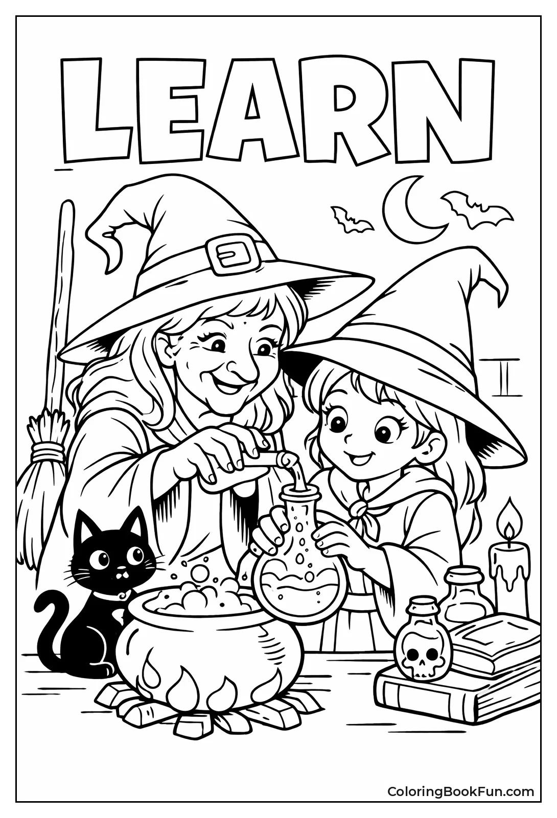 Witch Teaching Potion Lesson