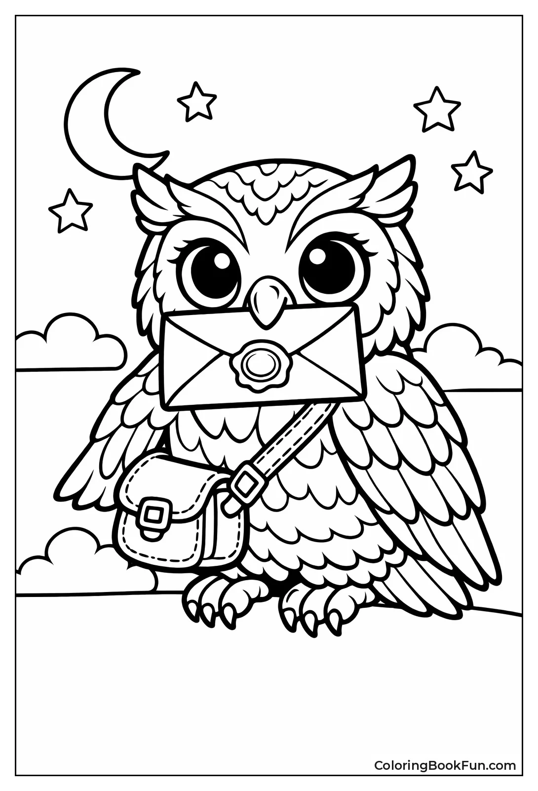Owl Delivers Wax Letter