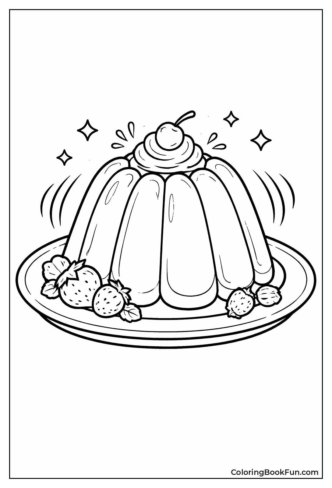 Wobbly Jelly on Plate