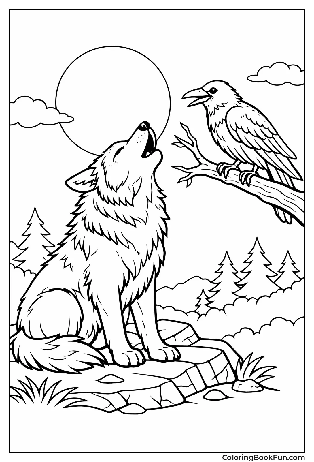 Wolf and Raven Friends