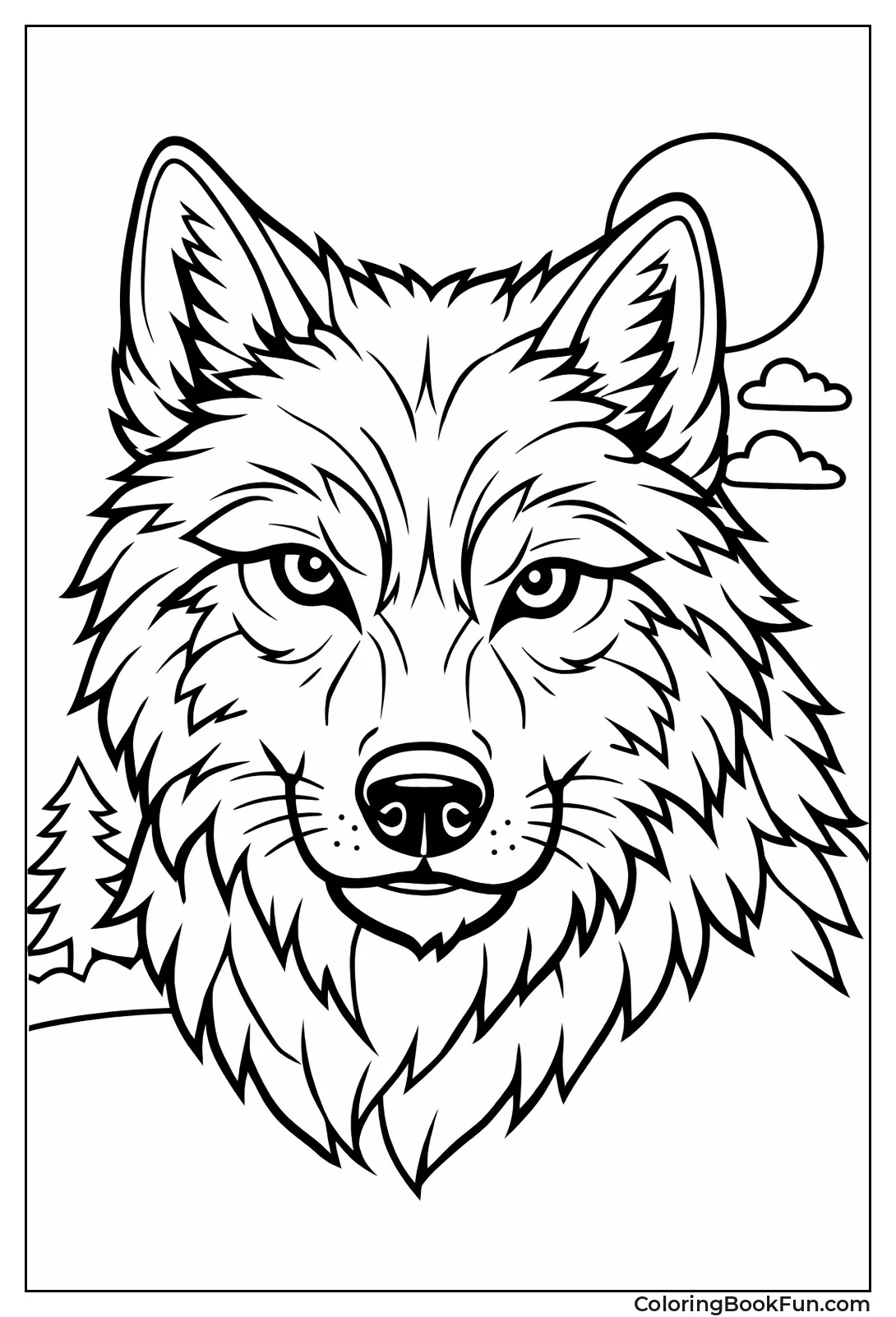 Closeup Piercing Wolf Eyes