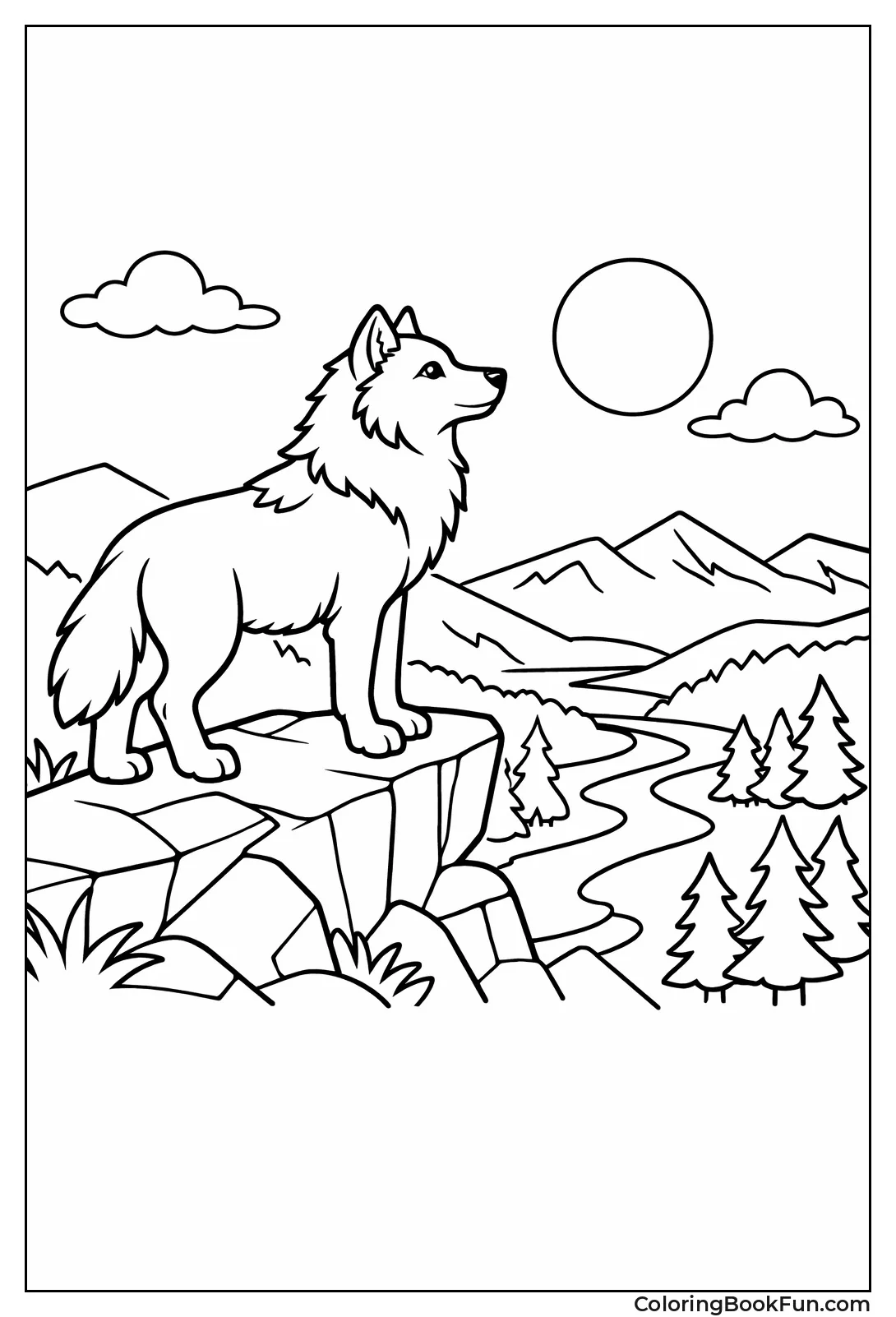 Wolf Guarding the Valley