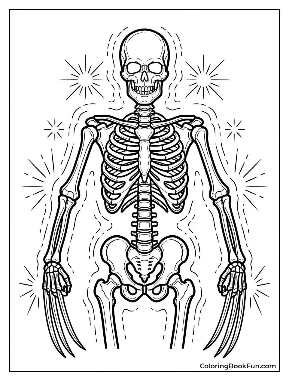 Wolverine's Shiny Skeleton Glows