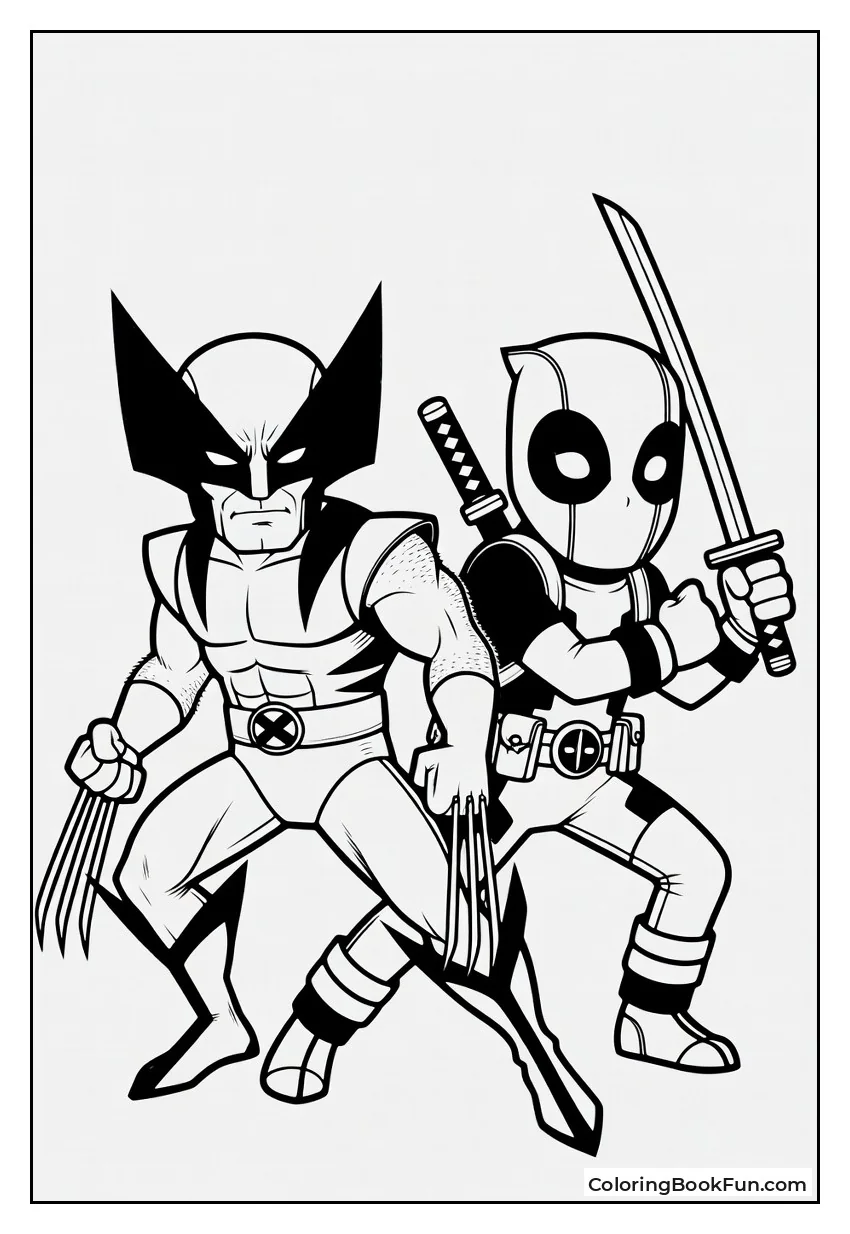 Wolverine Fights Back-to-Back with Deadpool