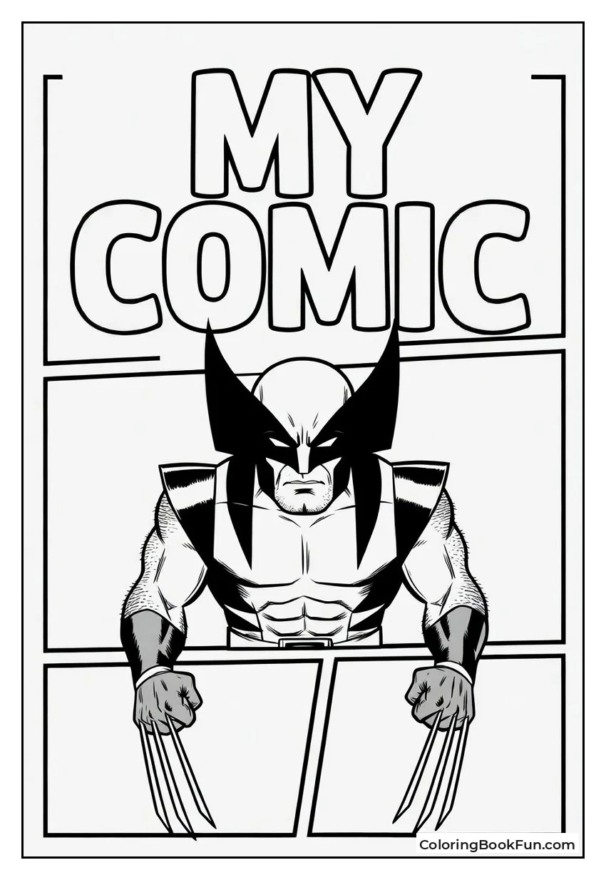 Wolverine in Comic Book Panels