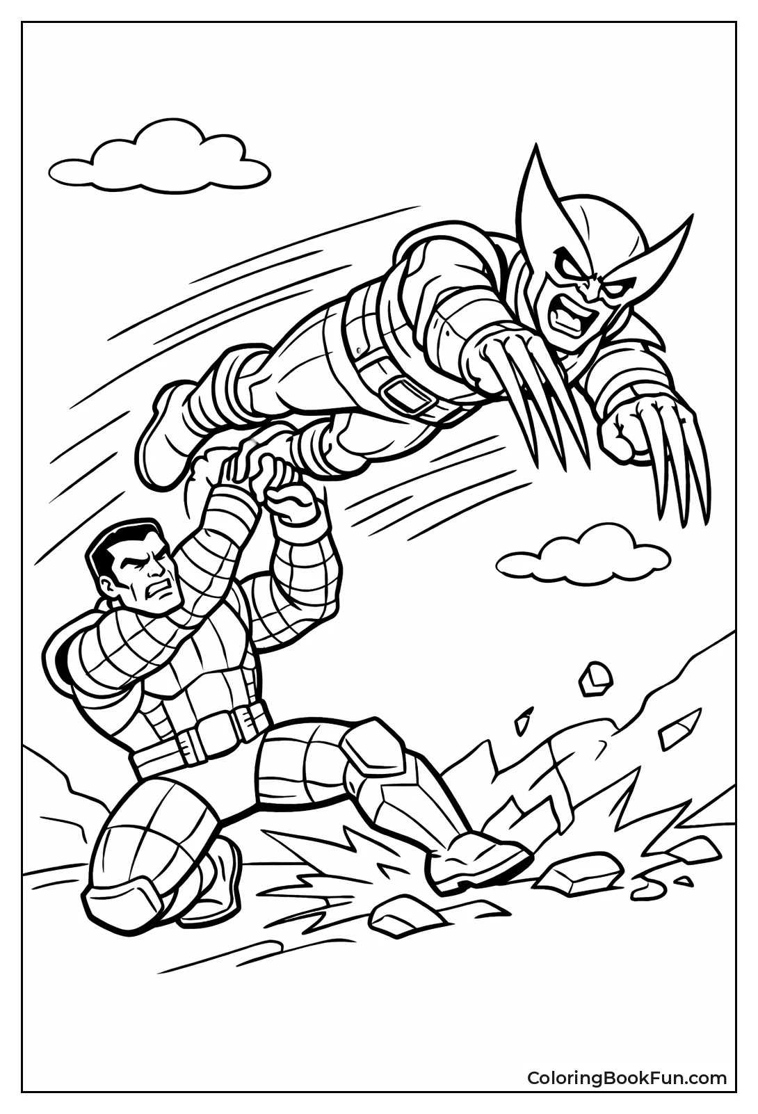 Colossus Throws Wolverine Fastball